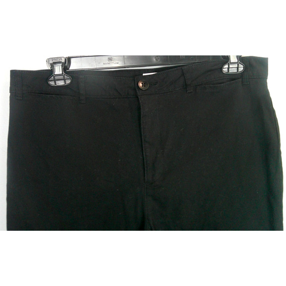 Old Navy Women's 14 Black Wide Leg Pants Cotton Spandex - Picture 2 of 9